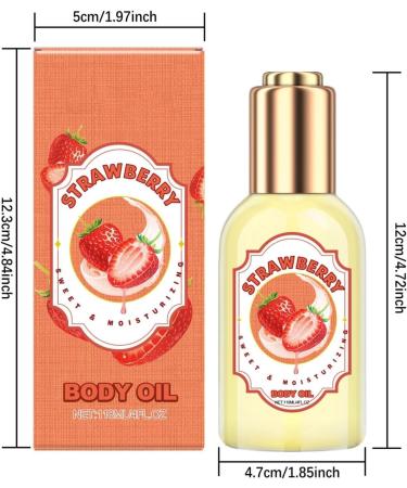 Vanilla Body Oil Vanilla Essential Oil Caramel Body Oil Moisturizer Body Aromatherapy Oil Daily Hydration Body Oil Scented Body Oil Smoothing Body Massage Oils (Strawberry 118ML) - Buy Online on GoSupps.com