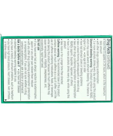 Excedrin Extra Strength Pain Reliever Caplets - 24 Ct (Pack of 1) for Fast Pain Relief - Buy Online on GoSupps.com