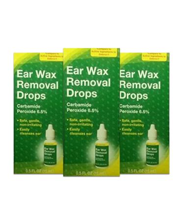 Ear Wax Removal Drops, 0.5 fl oz (Pack of 3)