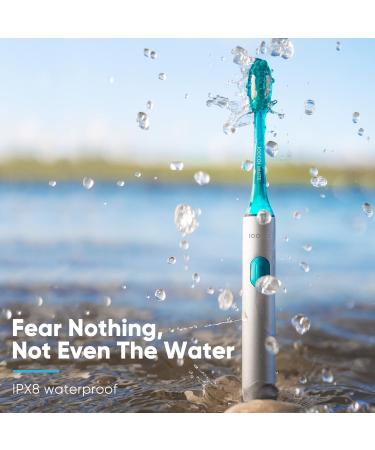 Soocas Spark Portable Electric Toothbrush - Silver | Compact Design, Powerful, Smart Timer, USB-C Rechargeable, Travel Case included - Buy Online on GoSupps.com