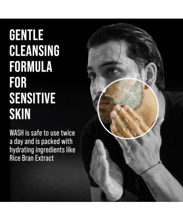 ABERA Nolan Daily Facial Cleanser for Men Niacinamide + Zincsebum + Soy & Rice Bran Extract Oil Control & Pore Purifying Face Wash Refreshing Gentle Cleanser for All Skin Types (3.38 fl oz) A. Abera Nolan - Buy Online on GoSupps.com