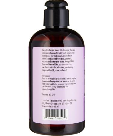Sunny Isle Lavender Massage Oil 236ml - Relaxing Aromatherapy & International Shipping - Buy Online on GoSupps.com