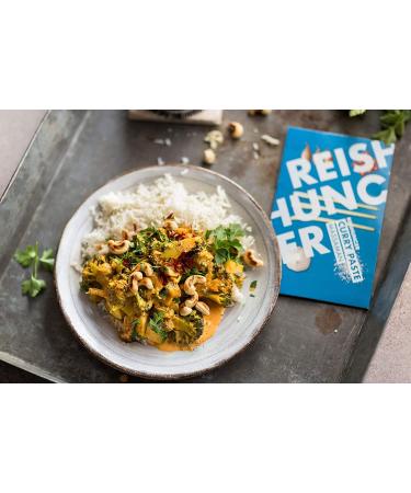 Reishunger Thai Curry Paste - Massaman 500g | Vegan Gluten-Free No Additives | Authentic Thai Recipe | Available in 50g - Buy Online on GoSupps.com