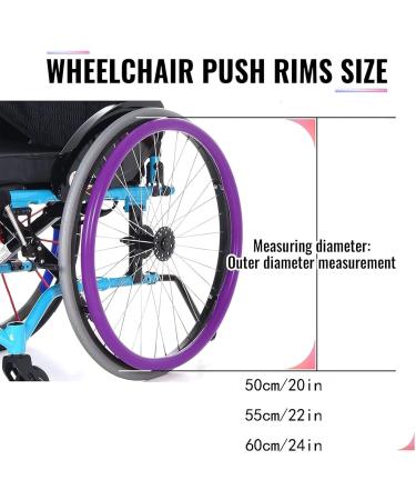 Adults Silicone Wheelchair Push Rim Covers 1 Pair 20/22/24in Non-Slip Wear-Resistant Hand Push Protective Cover Improve Grip and Traction for All Wheelchairs Wheel Grips Cover(Blue 24in) 24in Blue - Buy Online on GoSupps.com