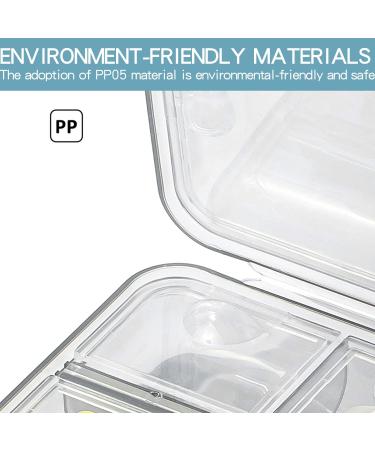 7/8-Compartment Portable Travel Pill Box | Medicine & Vitamin Organizer - R515 Gray | International Shipping - Buy Online on GoSupps.com