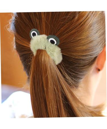 KALLORY Toddler Hair Tie 4pcs Ponytail Fluffy Bands - Cute Animal Scrunchies for Girls & Women - Buy Online on GoSupps.com