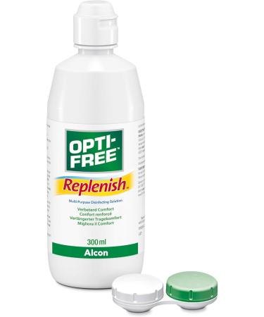 Opti-Free Replenish Contact Lens Solution 300ml - Enhanced Comfort & Hydration for All-Day Wear | International Shipping Available - Buy Online on GoSupps.com