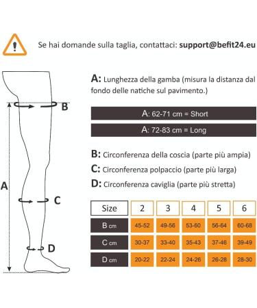 Pani Teresa Medica Compression Tights for Women - 23-32 mmHg Thrombosis Socks | Class 2 Support Pants Black Size 4 Against Varicose Veins - Buy Online on GoSupps.com