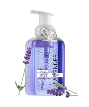 LOVERY Foaming Hand Soap - 17.9 fl oz Moisturizing Aloe Vera & Essential Oils - Lavender Jasmine Scent - Alcohol-Free Hand Wash - Perfect for Kitchen & Bathroom - Free Bracelet with Purchase - Buy Online on GoSupps.com