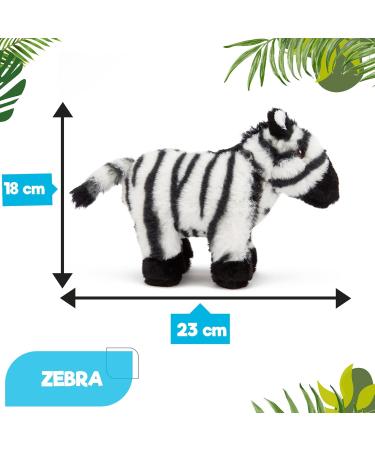 Zappi Co Ultra Soft Zebra Plush Toy - 23cm Length | Eco-Friendly Newborn Gift - Buy Online on GoSupps.com