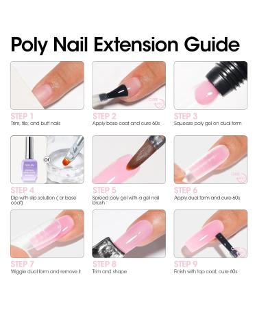 Gellen 60g Poly Nail Gel - Baby Pink Nail Extension & Strengthener for DIY & Salon - Easy Application for Professionals & Beginners - Buy Online on GoSupps.com
