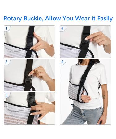 Arm Sling for Shoulder & Elbow Injury - Medical Immobilizer with Padded Strap | Breathable Support for Torn Rotator Cuff - Universal Fit for Men & Women - Buy Online on GoSupps.com
