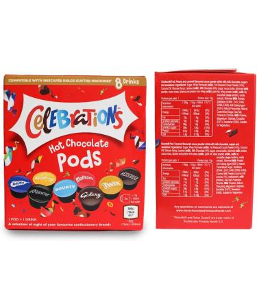 Celebrations Dolce Gusto Compatible Hot Chocolate Pods - Variety Pack (24 Count) - Buy Online on GoSupps.com