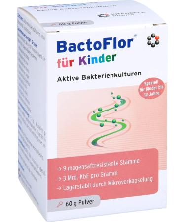 BactoFlor for Children - Active Bacterial Cultures Powder 60g | Optimize Gut Health | International Shipping Available - Buy Online on GoSupps.com