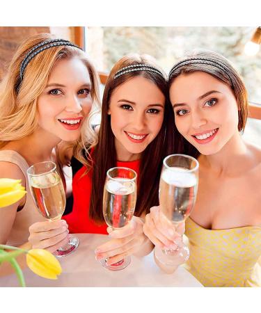Elegant Rhinestone Hair Accessories Set - Non-Slip Headbands & Slippery Hair Ripes for Women - Buy Online on GoSupps.com