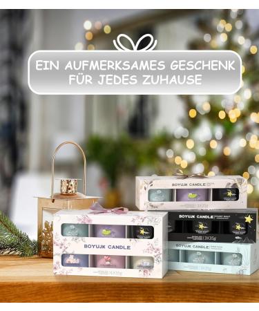 Fragrance Candles Gift Set for Women | Relaxation Gifts | 3 Glass Candles for Anxiety | Star Night Black - Buy Online on GoSupps.com