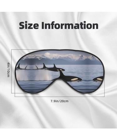 SSIMOO Killer Whales Swim Along Sleep Mask - Adjustable Breathable & Fashionable Eye Mask for Ultimate Comfort | International Shipping - Buy Online on GoSupps.com