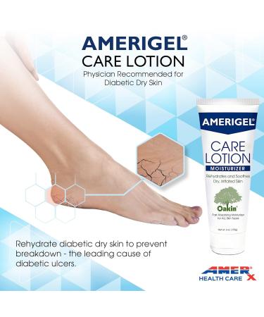 AMERIGEL Care Lotion 6 oz - Hypoallergenic Diabetic Skin Moisturizer - Buy Online on GoSupps.com