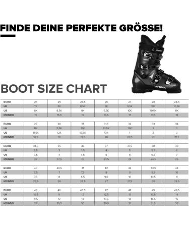 Atomic Hawx Prime Ski Boots - Alpine Black - 3D Ankle & Heel for Precision Fit - Ideal Middle-Wide Ski Boots for Beginners 29/29.5 - Buy Online on GoSupps.com
