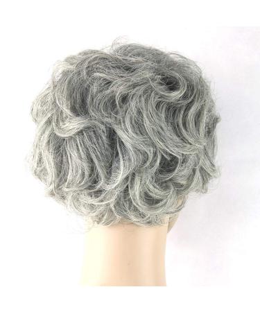 Shop Granny Gray Curly Short Hair Wigs - Perfect for Camouflage | International Shipping Available - Buy Online on GoSupps.com