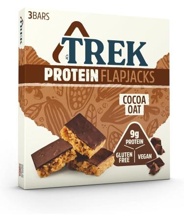 TREK High Protein Flapjack Cocoa Oat - Gluten Free - Plant Based - Vegan Snack - 50g x 36 bars & Protein Power Bar Millionaire Shortbread - Plant Based - Gluten Free - Vegan Snack - 55g x 16 bars - Buy Online on GoSupps.com