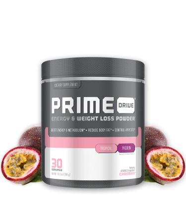 Prime Drive Energy Tropical Passion Pre Workout Energy Drink Powder, Provides Extreme Energy, Focus and Intensity, Boosts Metabolism 10.2oz (30 Servings)