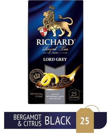 RICHARD Tea Royal Black Tea 25 TEA BAGS Lord Gray - Buy Online on GoSupps.com