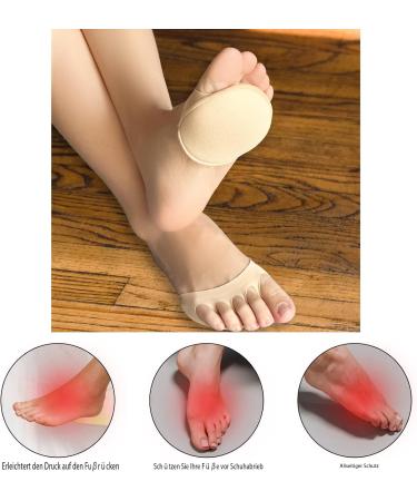 6 Pairs Forefoot Cushions | Reusable Metatarsalgia Insoles for Pain Relief | Soft Midfoot Pads for Men & Women - Buy Online on GoSupps.com