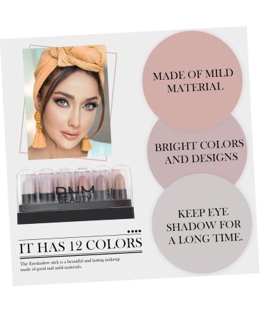 FOMIYES 1box 12 Shadow Box Girls Suit Women Eyeshadow Pen Eye Cosmetics Shimmer Boxed Woman 1 count (Pack of 1) As Shown - Buy Online on GoSupps.com