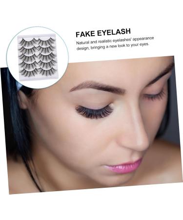 minkissy 1 Box Fake Eyelashes Natural False Lashes Faux Wispy Eyelashes Puffy Stickers Makeup Stickers Colored Stickers Artificial False Eyelash Fluffy Fake Lash 5d Fiber Lengthen 3d Extend - Buy Online on GoSupps.com