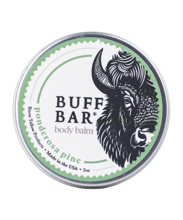 Big Crazy Buffalo BUFF BAR Pure Bison Tallow Balm Ponderosa Pine - Scents of Pine Cypress & Cedar - All Purpose Body Butter Hydrating Naturally Derived Replaces Lotion - For Dry Itchy Skin Ponderosa Pine 2 Ounce (Pa