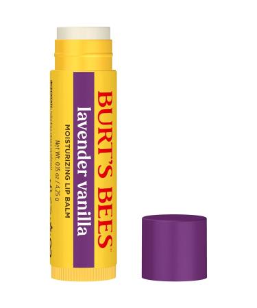 Burt s Bees Lavender Vanilla Moisturizing Lip Balm Flavorful Lip Balm Provides 12 Hour Moisture 100% Natural Origin Responsibly Sourced Beeswax 0.15 Ounce Tube - Buy Online on GoSupps.com