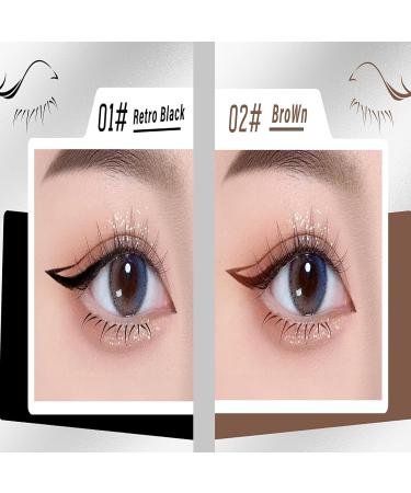 Lower Lash Stamp Lower Eyelash Stamp 2-in-1 Waterproof Eyeliner Artifact Set Reusable Eyelash Stamp tool Lower Eyelash Stamps Eye Liner Eye Makeup Tool (brown1) - Buy Online on GoSupps.com