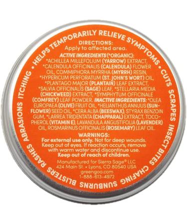 Green Goo Natural First Aid for Cracked Hands & Feet - 1.82 oz Tin - Buy Online on GoSupps.com