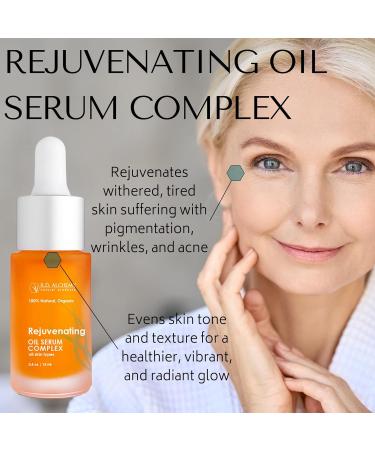 RD Alchemy | 100% Natural Organic Rejuvenating Oil Serum for Glowing Skin - Argan Jojoba Rosehip Retinol & CoQ10 | Diminishes Acne Fine Lines Wrinkles & Age Spots | 15ml - Buy Online on GoSupps.com