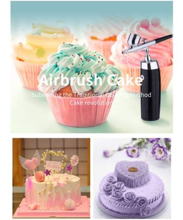 I.E.E. Rechargeable Portable Makeup Airbrush Set - Mini Compressor for Tattoo, Nail Art, Face Paint - Black + Silver - Buy Online on GoSupps.com