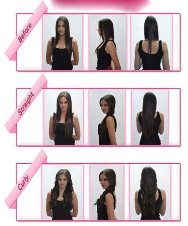 S-noilite 24 Ombre Clip-in Hair Extensions | 8pcs Dark Red Dip Dye Long Hair Full-Head Coverage - Shop Now! - Buy Online on GoSupps.com