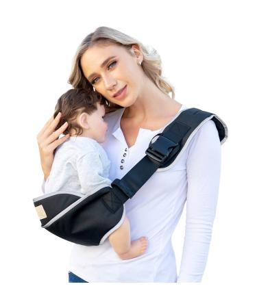 Shiaon Toddler Sling Carrier Lightweight Baby Carrier Sling Baby Hip Carrier with Hip Seat Carrier for Toddler, Baby Sling Carrier Toddler Carrier Slings Carrying 10-60 lbs, Black