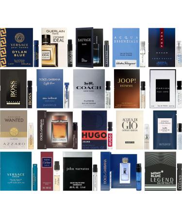 Cologne High End Designer Fragrance Sampler Set for Men - (Pack of 8 Sample Vials)
