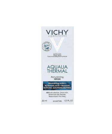 Vichy Aqualia Thermal Hydrating Face Serum - Hyaluronic Acid - 97% Natural Ingredients - Smooths Fine Lines - Silicone & Mineral Oil Free - Buy Online on GoSupps.com
