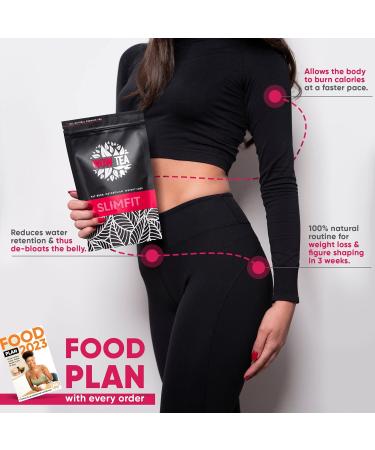 WOW TEA SlimFit Slimming Tea | Fast Acting Weight Loss Herbs | Purifying Slimming The | Green Tea Complex | Organic Fat Burning Tea | 150g Made in EU - Buy Online on GoSupps.com