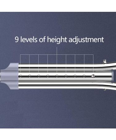 Adult Underarm Crutches Stainless Steel Elderly Crutches Medical Walking Crutches for Disabled Adjustable Crutches with Underarm Pads & Handgrip Silver (Size : Small (106-126cm)) anniversary Lucky - Buy Online on GoSupps.com