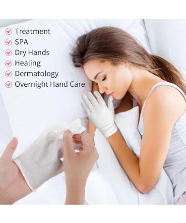 Buy Cotton Gloves - 4 Pairs of Breathable Washable Reusable Protective Gloves for Eczema & Dry Hands - Buy Online on GoSupps.com