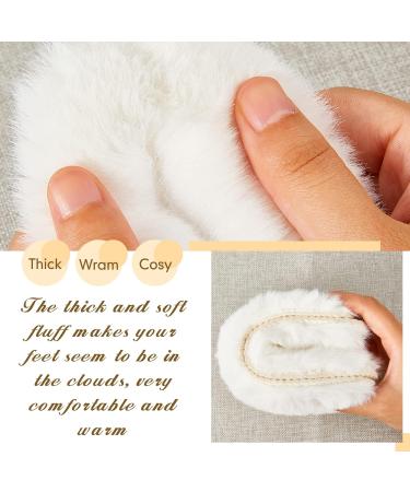 Warm Wool Sheepskin Insoles for Women - 4 Pairs Thick Fuzzy Replacement Inserts for Shoes Boots & Slippers (Size 7 US - Buy Online on GoSupps.com