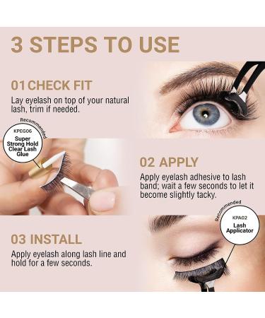 i-ENVY Natural Wave Effect False Eyelashes - Eye Lifting Curls - Real Fluffy Fake Lashes (2 Pack) - Buy Online on GoSupps.com