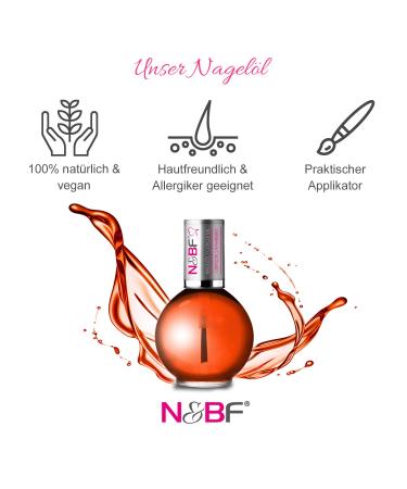 N & BF Nail Oil Strawberry - 11.5 ml | Nourishing Nail & Cuticle Care | Repair & Protect for Healthy Fingernails - Buy Online on GoSupps.com
