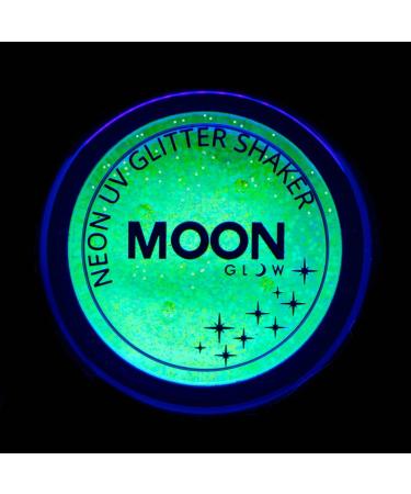 Moon Glow Neon UV Glitter Sprinkles - Bright Yellow Glow Under UV Light | 5g - International Shipping Available - Buy Online on GoSupps.com