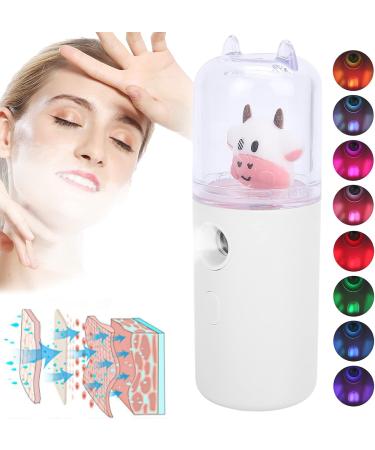 Nano Facial Mister Face Mist Nano Face Mist Sprayer Skin Cute Cartoon Animal Facial Mist Sprayer Mini Hydrating Moisturizing Cool Mist Handheld Facial Sprayer Skin Moisturizing (White) - Buy Online on GoSupps.com