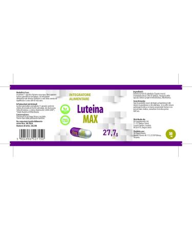 Lutein Eyes 50mg - 90 Vegan Capsules High Dose Non-GMO Laboratory Tested for Optimal Eye Health - Buy Online on GoSupps.com