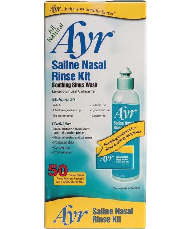 Buy Ayr Saline Nasal Rinse Kit - Soothing Nasal Relief Worldwide Shipping - Buy Online on GoSupps.com